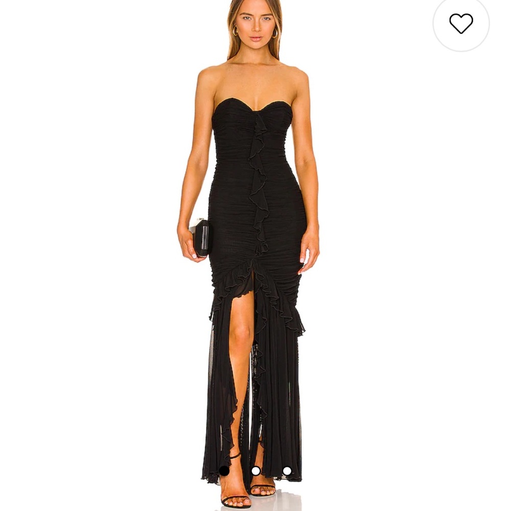 MAJORELLE GIULES GOWN IN BLACK Size Small